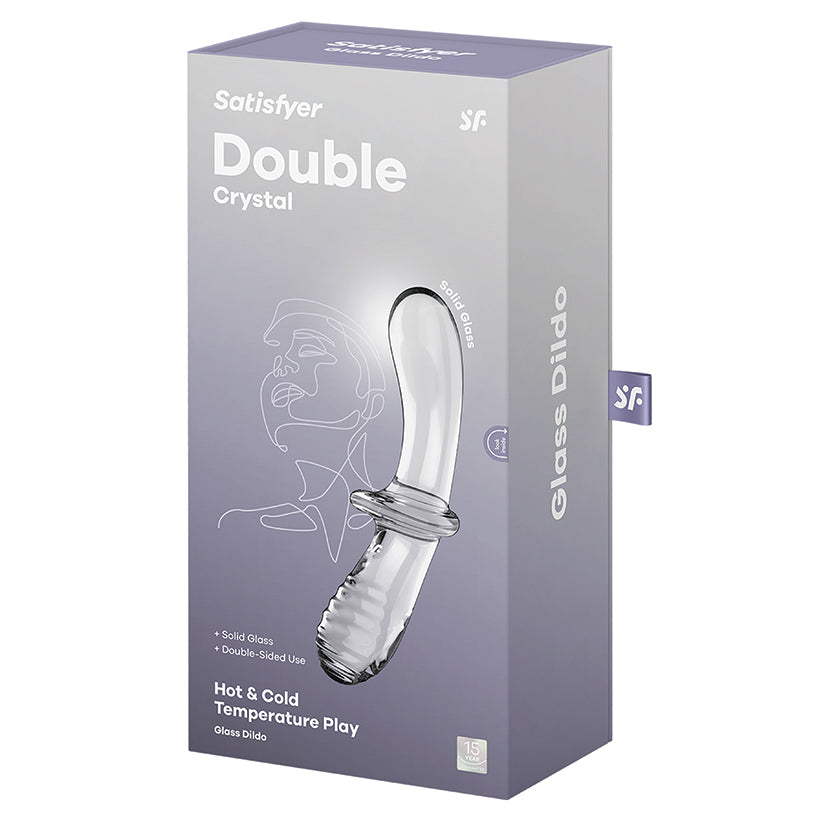 Satisfyer Double Crystal Glass Dildo-Clear - rr7vz0-aa.myshopify.com