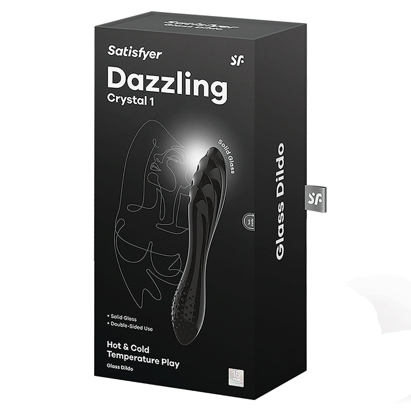 Satisfyer Dazzling Crystal Glass Dildo-Black - rr7vz0-aa.myshopify.com