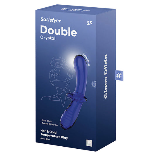 Satisfyer Double Crystal Glass Dildo-Blue - rr7vz0-aa.myshopify.com