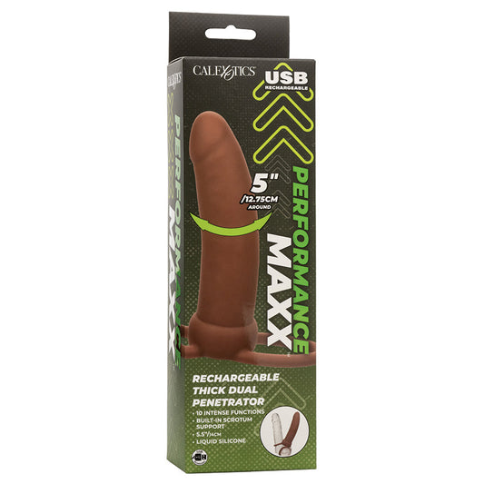 Performance Maxx Rechargeable Thick Dual Penetrator-Brown - rr7vz0-aa.myshopify.com