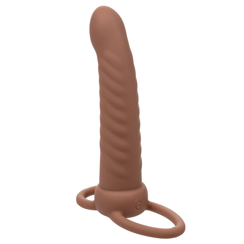 Performance Maxx Rechargeable Ribbed Dual Penetrator-Brown - rr7vz0-aa.myshopify.com