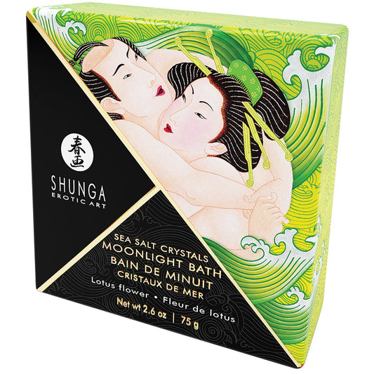 Shunga Moonlight Bath Sea Salt Crystals-Lotus Flower 2.6oz - rr7vz0-aa.myshopify.com