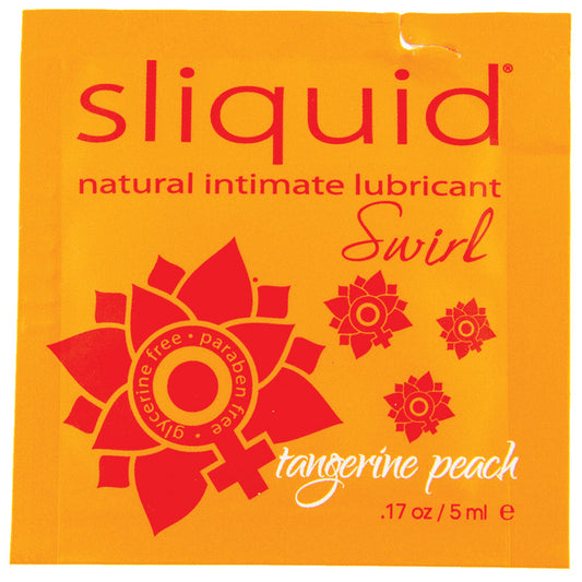 Sliquid Swirl Foil Packet-Tangerine Peach .17oz--Toys 4 Daddy-Toys 4 Daddy