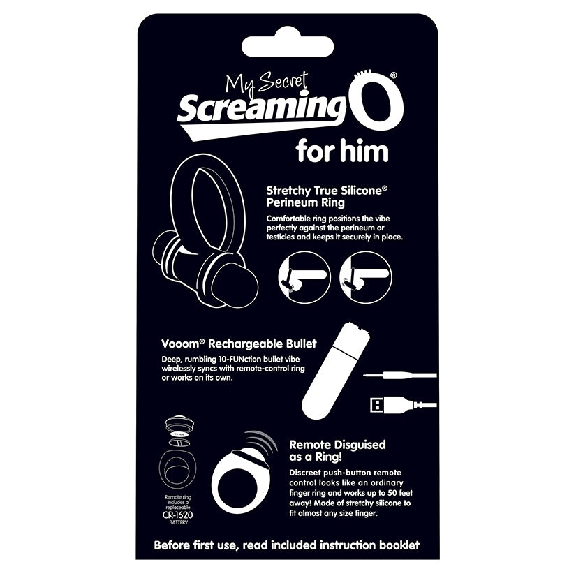 Screaming O My Secret Bullet and Ring for Him-Black - rr7vz0-aa.myshopify.com