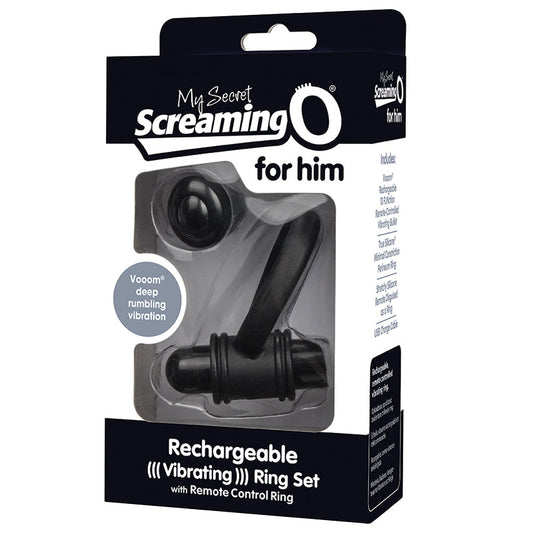 Screaming O My Secret Bullet and Ring for Him-Black - rr7vz0-aa.myshopify.com