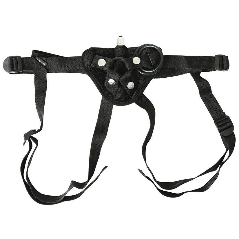 Sportsheets Vibrating Velvet Strap-On-Black - rr7vz0-aa.myshopify.com