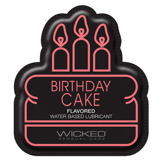 Wicked Sensual Aqua Flavored Birthday Cake Foil Pack 3ML--Toys 4 Daddy-Toys 4 Daddy