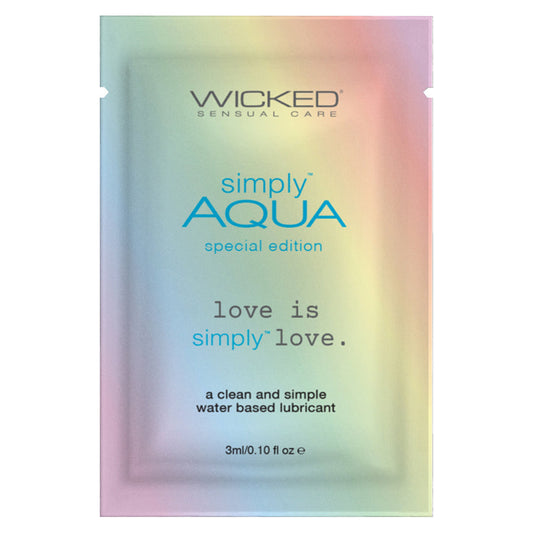 Wicked Sensual Simply Aqua Special Edition Foil Pack 3ml--Toys 4 Daddy-Toys 4 Daddy