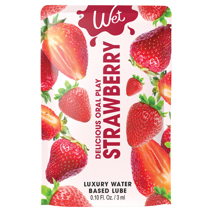 Wet Delicious Oral Play Strawberry Waterbased Flavored Lubricant 0.1oz - rr7vz0-aa.myshopify.com