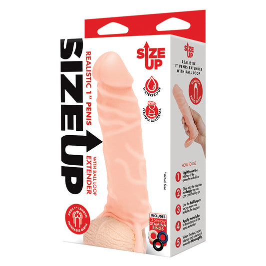 Size Up Realistic Penis Extender with Ball Loop-Flesh 1 - rr7vz0-aa.myshopify.com