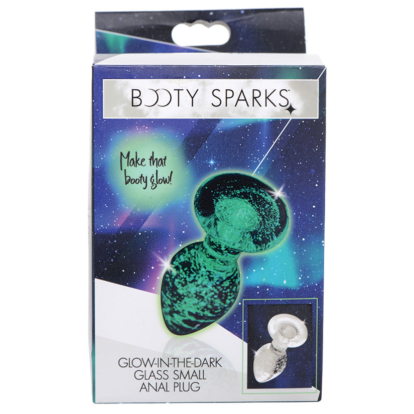 Booty Sparks Glow-In-The-Dark Glass Anal Plug-Small - rr7vz0-aa.myshopify.com