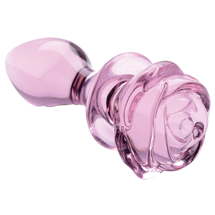 Booty Sparks Pink Rose Glass Anal Plug-Medium - rr7vz0-aa.myshopify.com