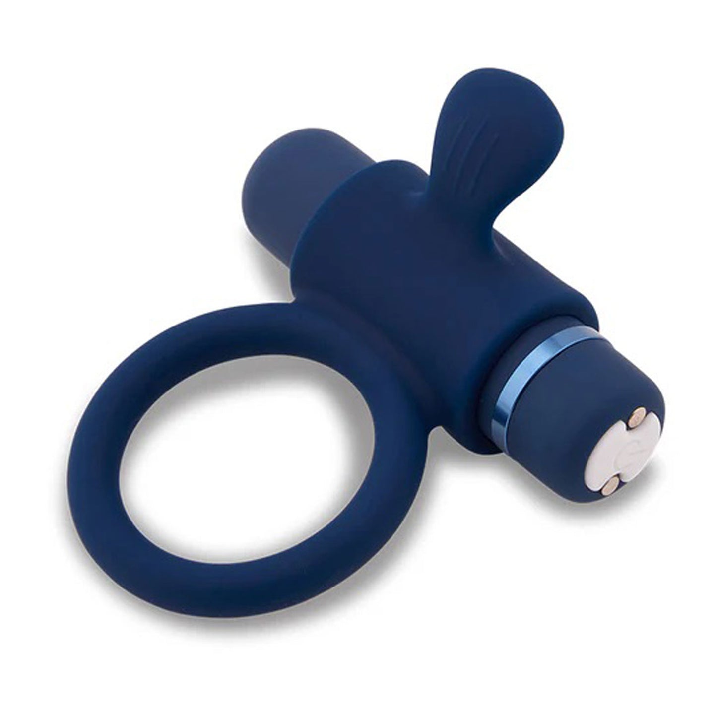 "Nu Sensuelle Silicone Bullet Ring - Navy Blue BT-M39NBL"