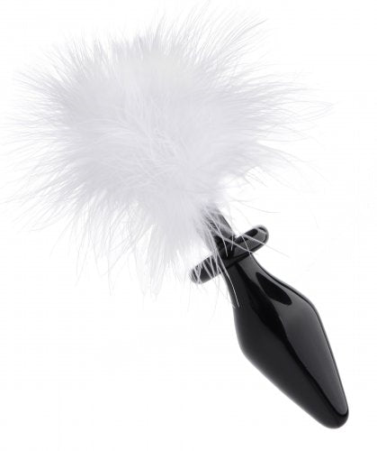 "Fluffer Bunny Tail Glass Anal Plug FR-AE271"