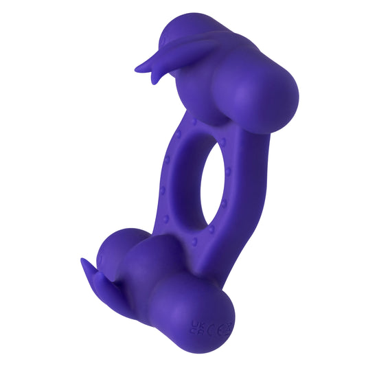 "Silicone Rechargeable Triple Orgasm Enhancer - Purple SE1843503"