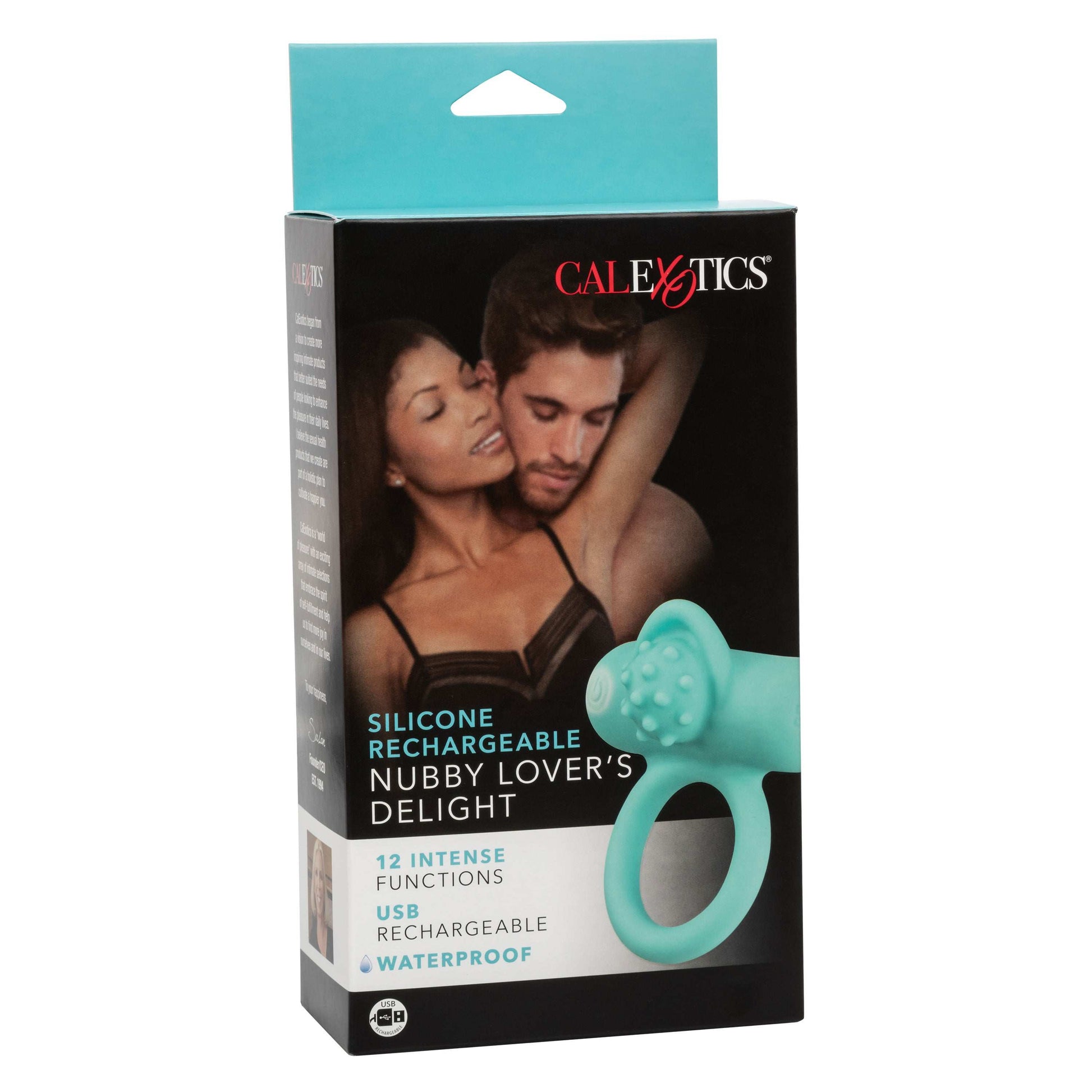 Silicone Rechargeable Nubby Lover's Delight - Blue