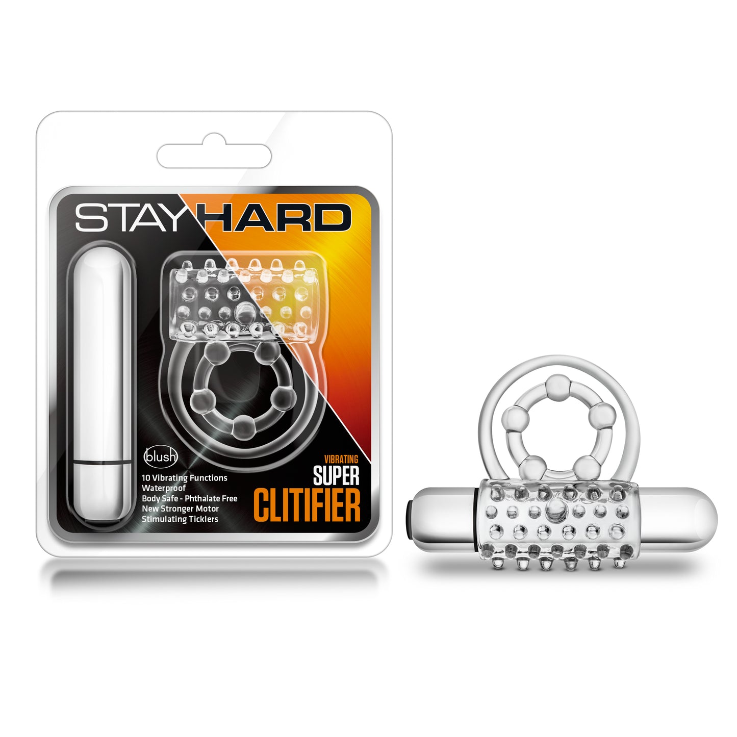 Stay Hard - Vibrating Super Clitifier - Clear